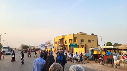 Grenze zu Gambia